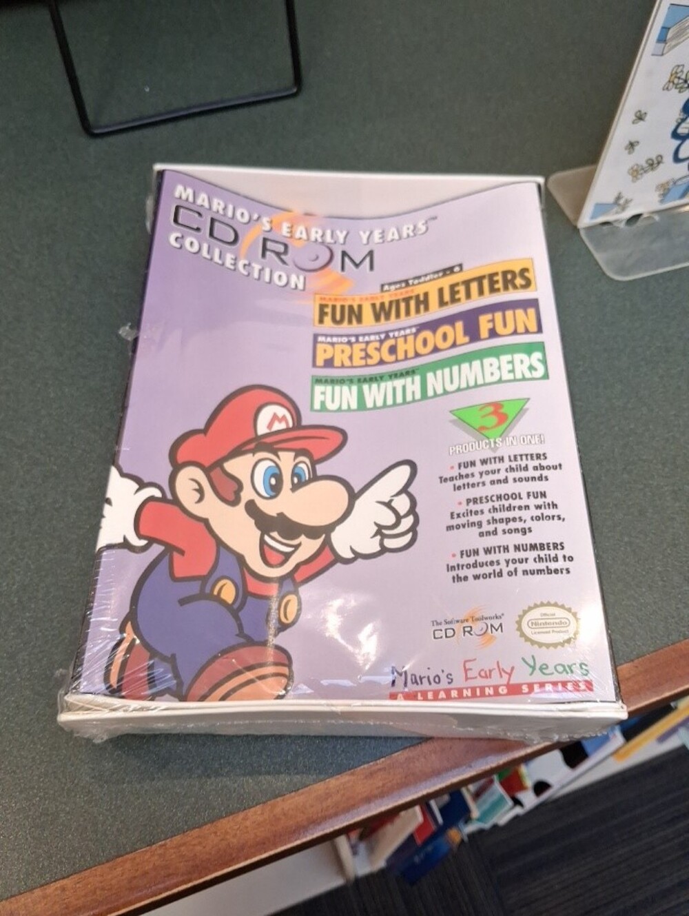 NEW The Software Toolworks Mario's Early Years 3-in-1 Educational PC CD-ROM